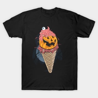 Halloween Pumpkin Icecream T-Shirt